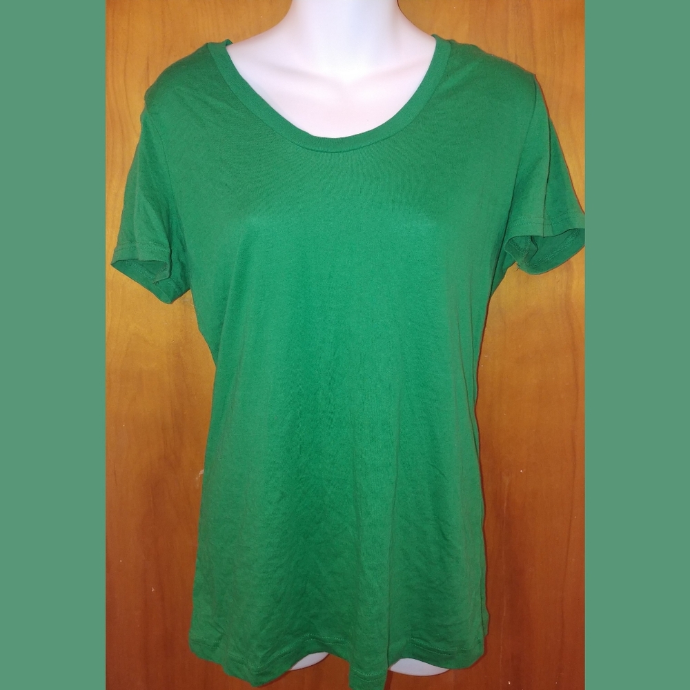 Target plain green Cotton short sleeve tee shirt